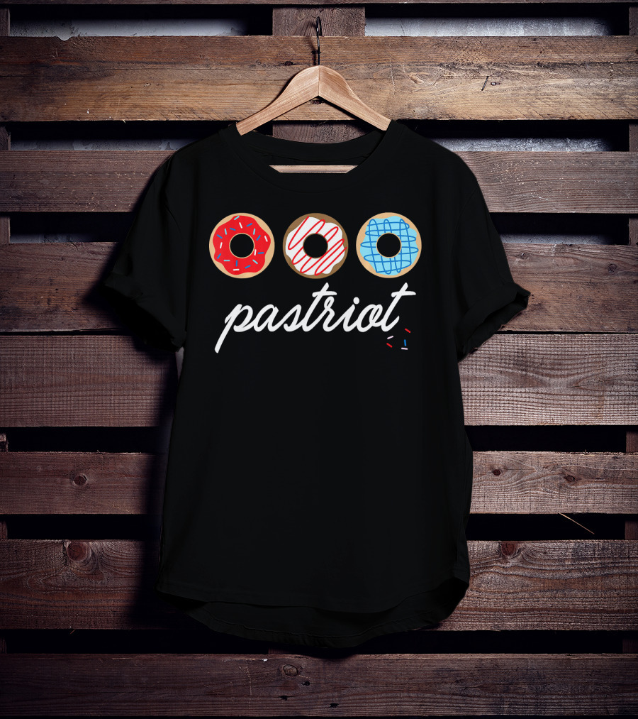 USA Pastriot Donuts Red White Blue T-Shirt