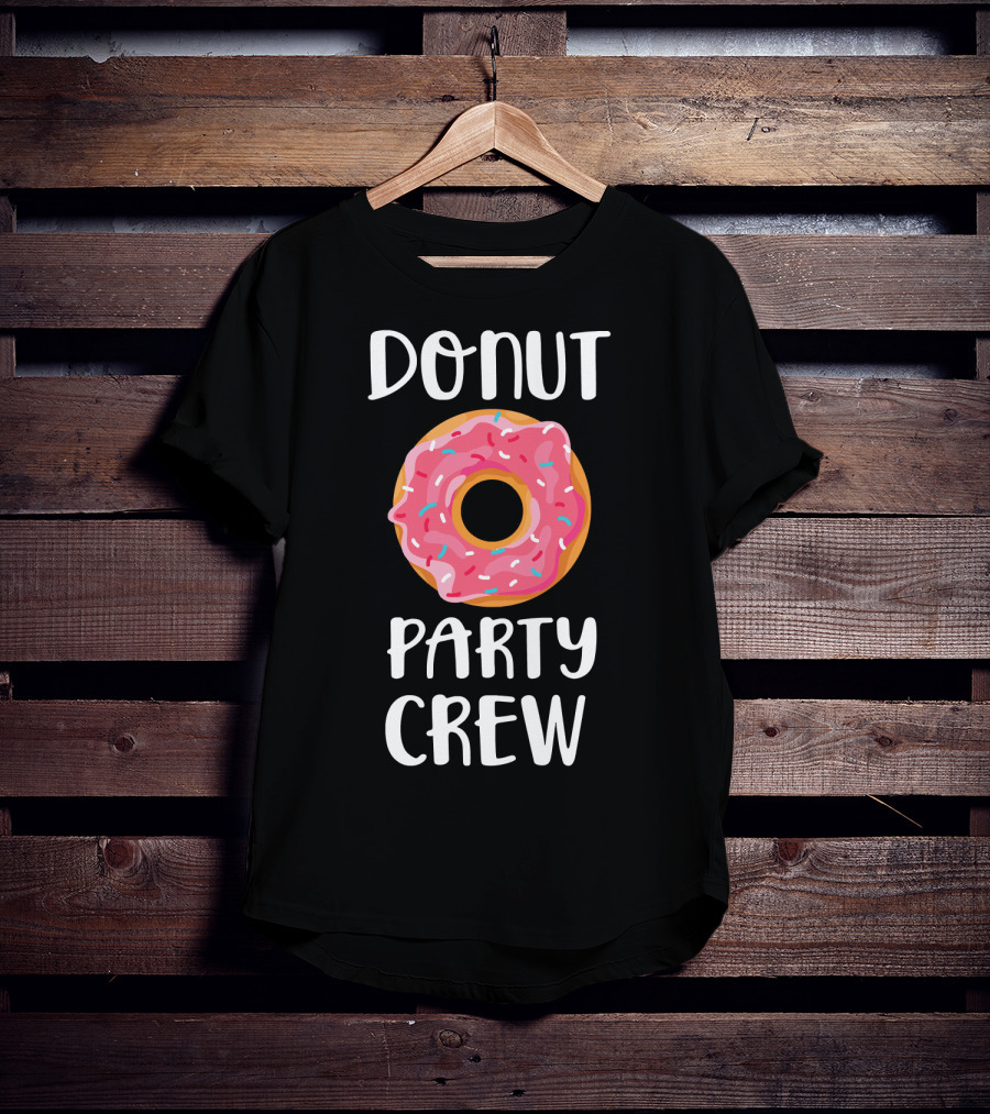 Donut Party Crew Longsleeve Donut Sprinkle T-Shirt