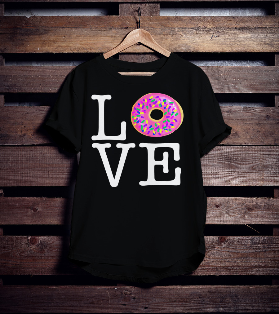 LOVE Donut Pink Sprinkles T-Shirt
