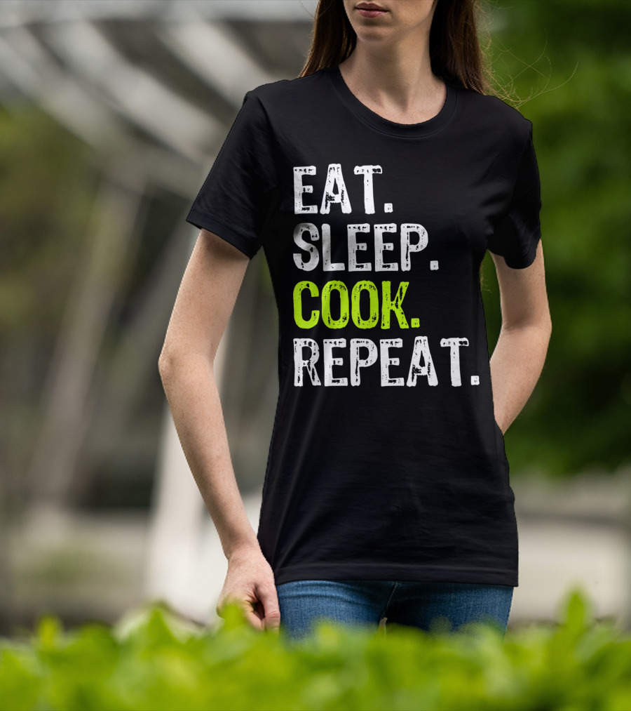 Eat Sleep Cook Repeat Chef Lifestyle T-Shirt