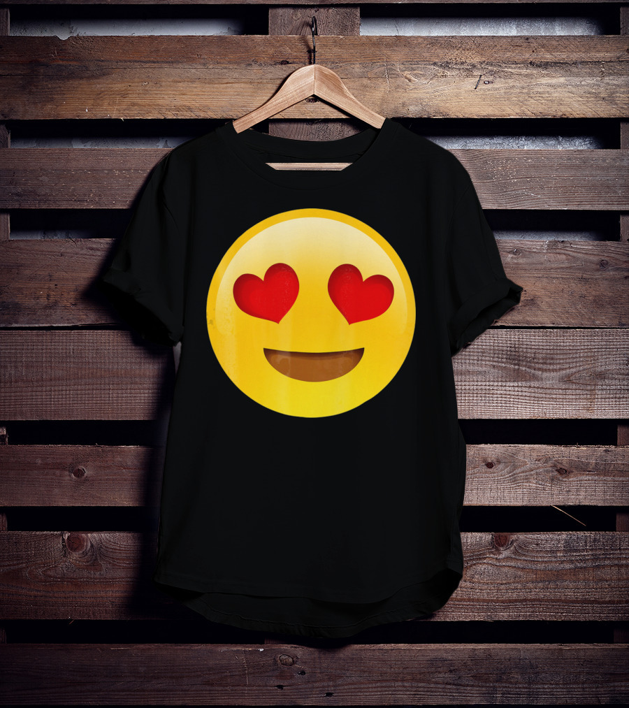 Emoji R Us Heart Eyes Smiley Love T-Shirt