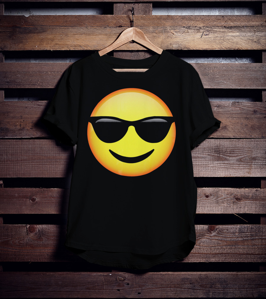 HD Emoji Sunglasses Face Emoticon T-Shirt