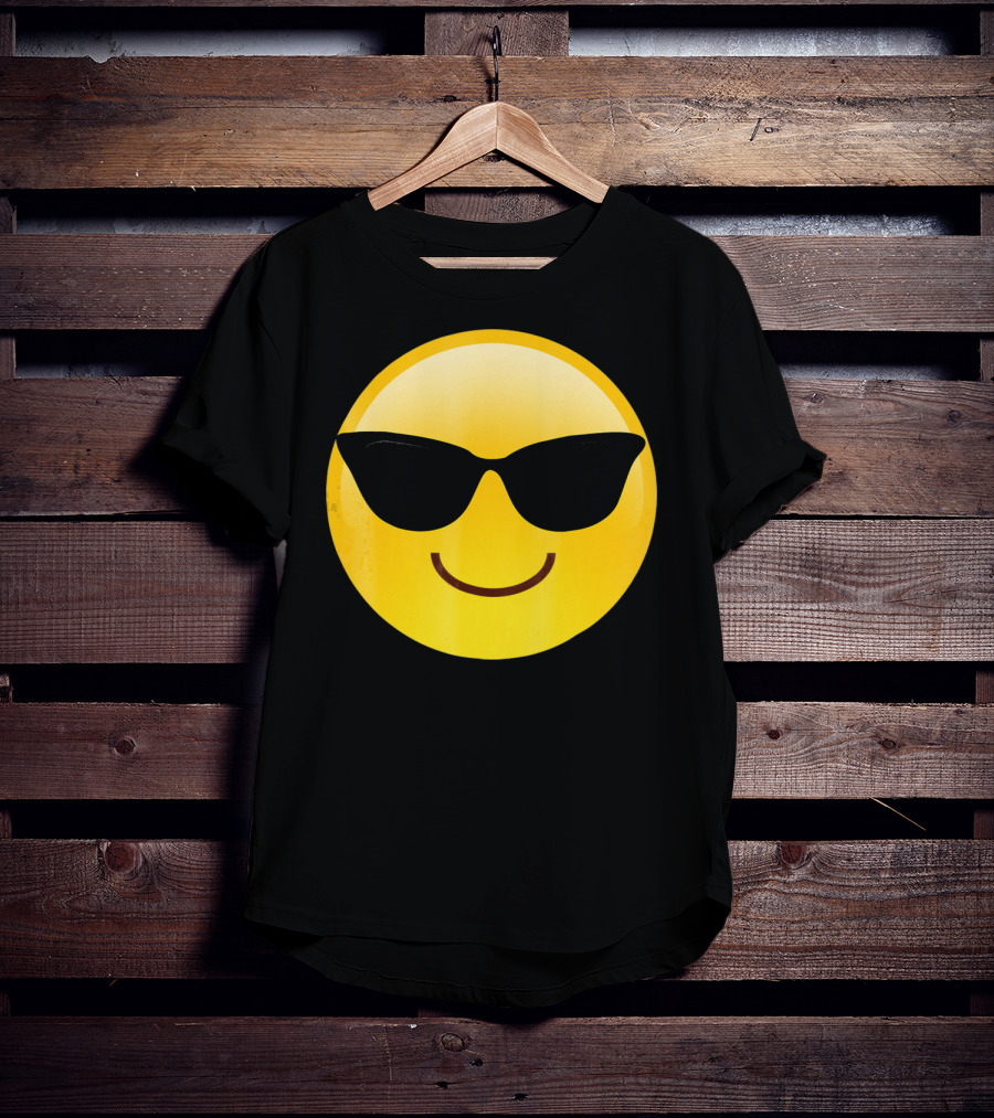 Cool Smiley Sunglasses Emoji Shades T-Shirt