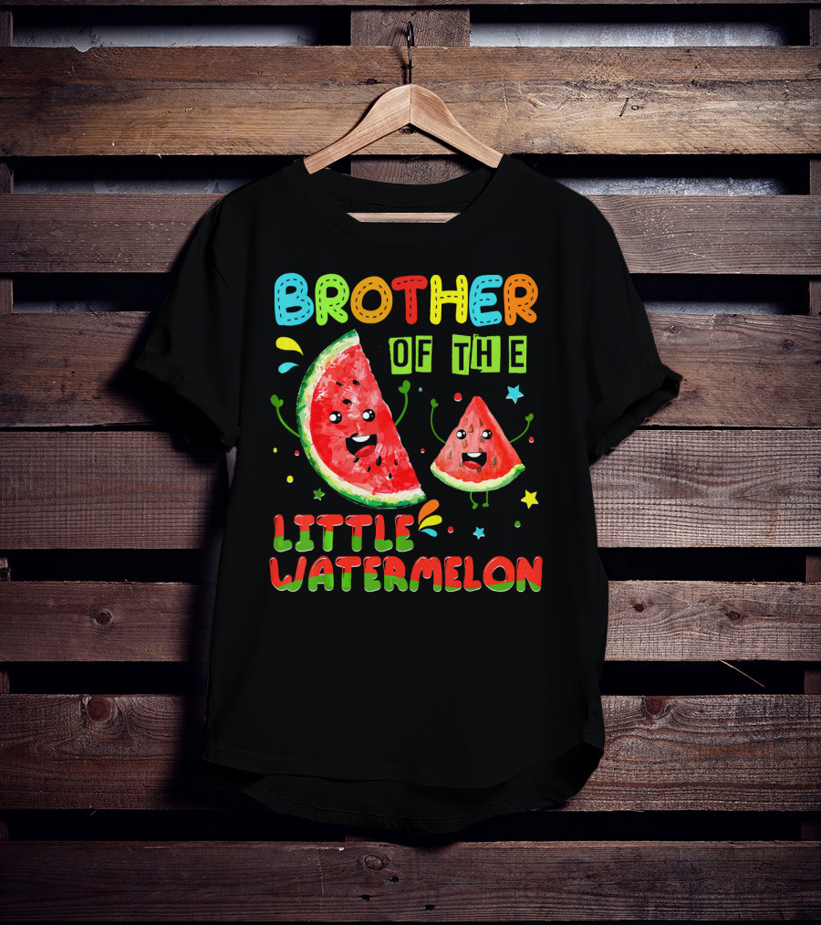 Brother Of The Little Watermelon Birthday Family T-Shirt