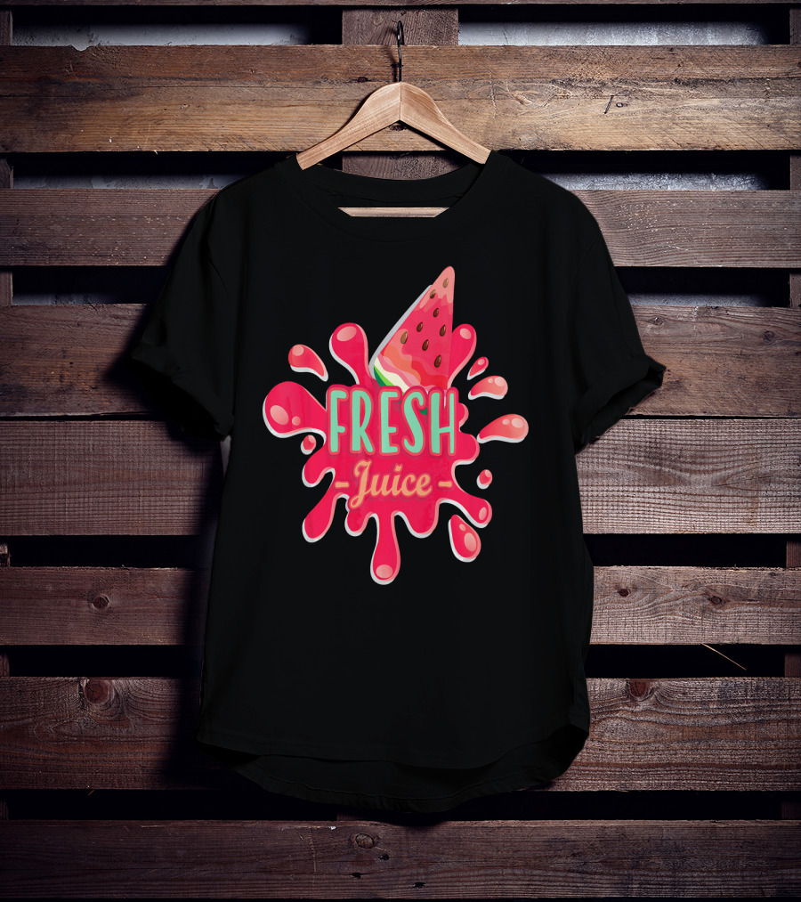 Fresh Juice Watermelon Splash Vegan T-Shirt
