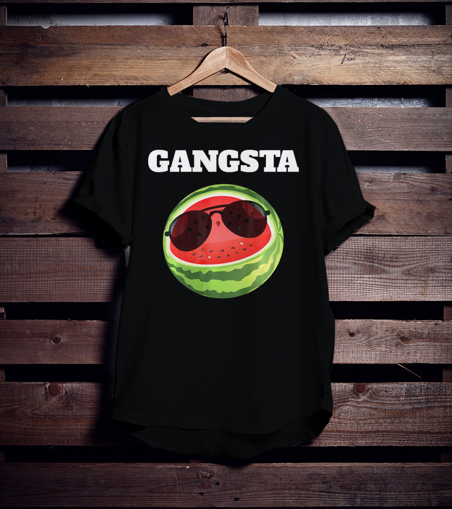 Gangsta Watermelon Sunglasses T-Shirt