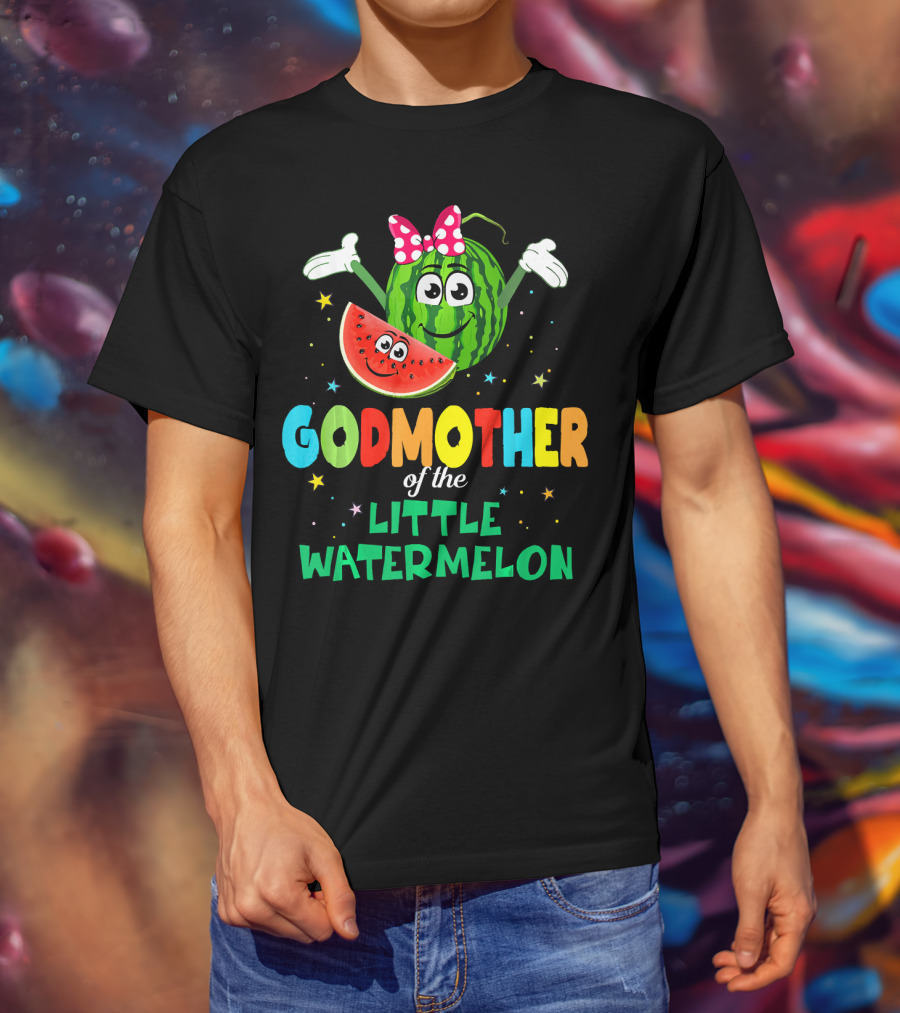 Godmother Of The Little Watermelon Cute Birthday T-Shirt