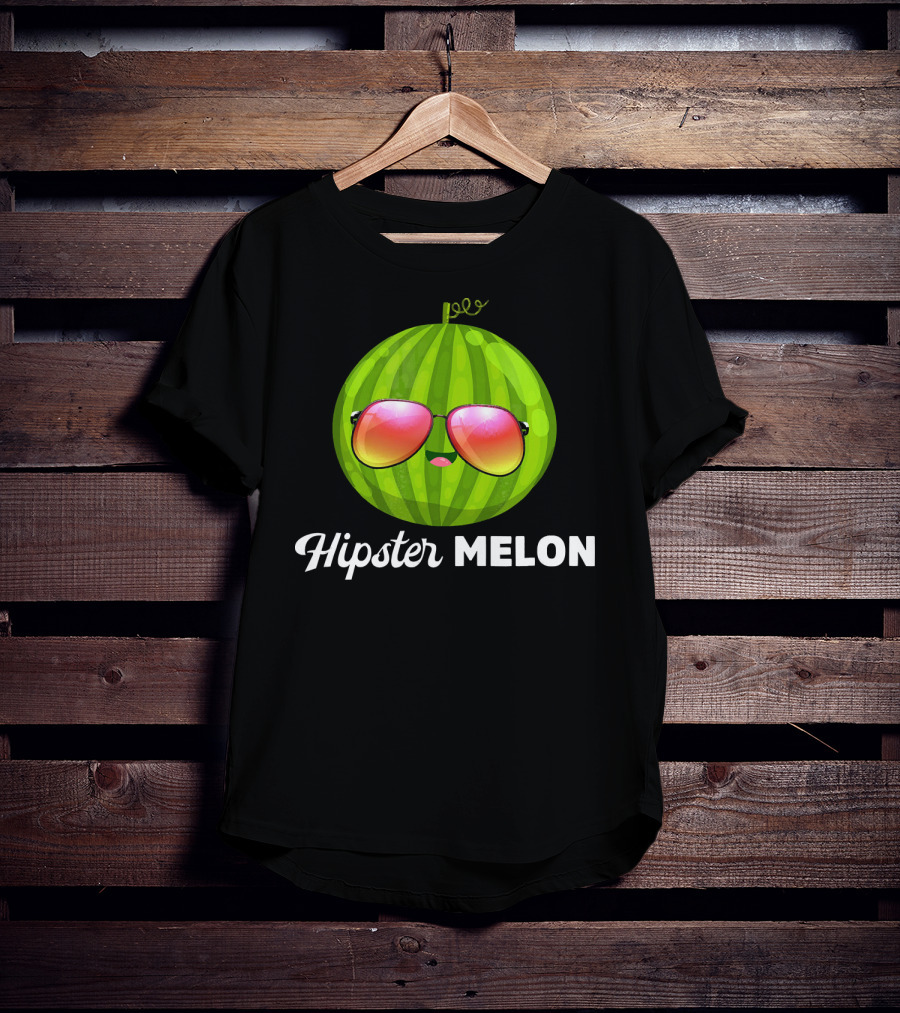 Hipster Melon Sunglasses T-Shirt