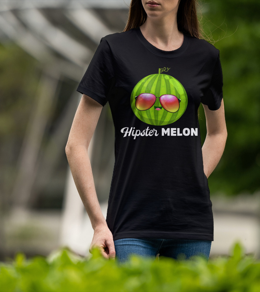 Hipster Melon Sunglasses T-Shirt