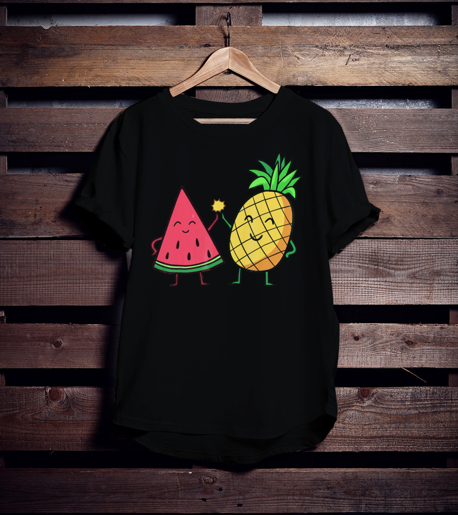 Watermelon Pineapple Friendship High Five T-Shirt