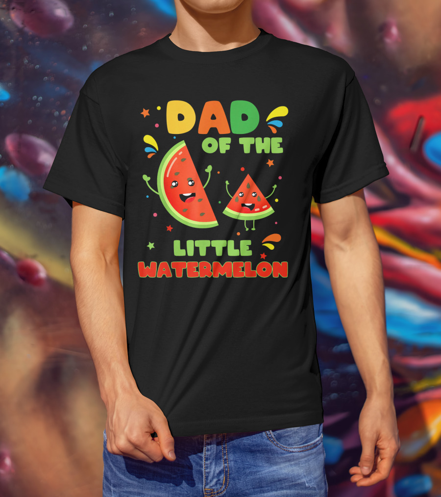 Dad Of The Little Watermelon Cute Fruit T-Shirt