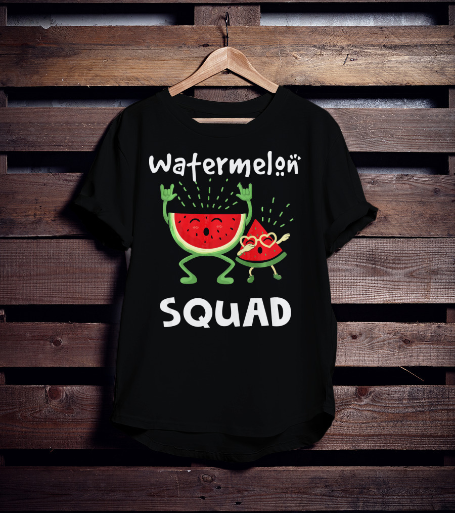 Watermelon Squad Funny Party Characters T-Shirt