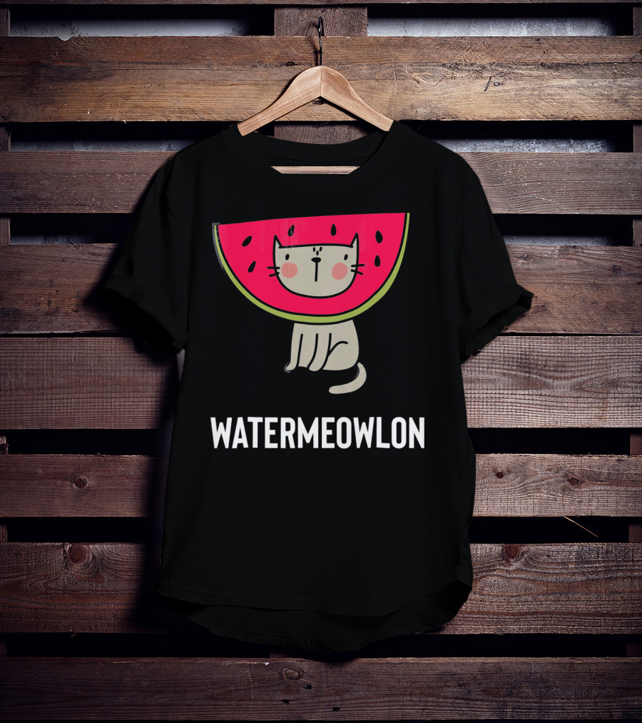Watermeowlon Cute Cat Watermelon Meow T-Shirt