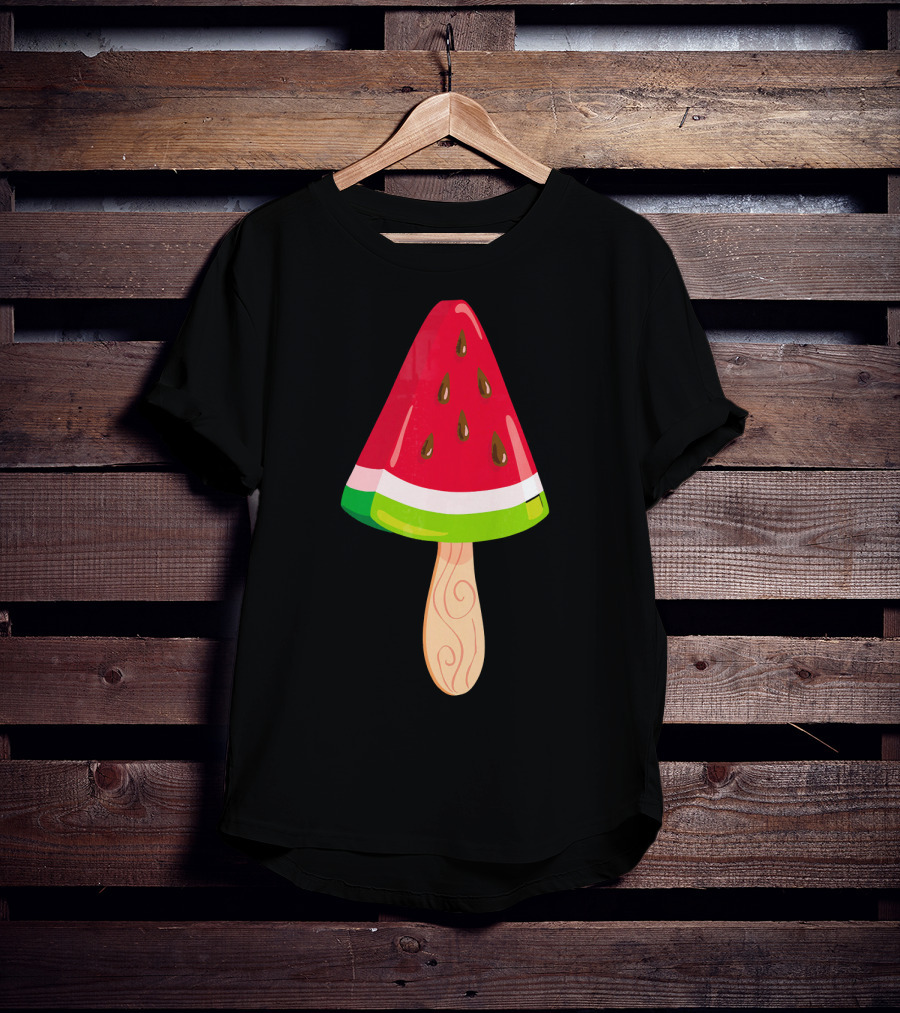 Watermelon Ice Cream Popsicle Treat T-Shirt