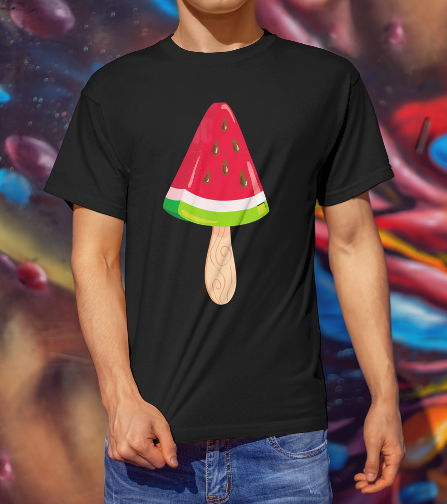 Watermelon Ice Cream Popsicle Treat T-Shirt