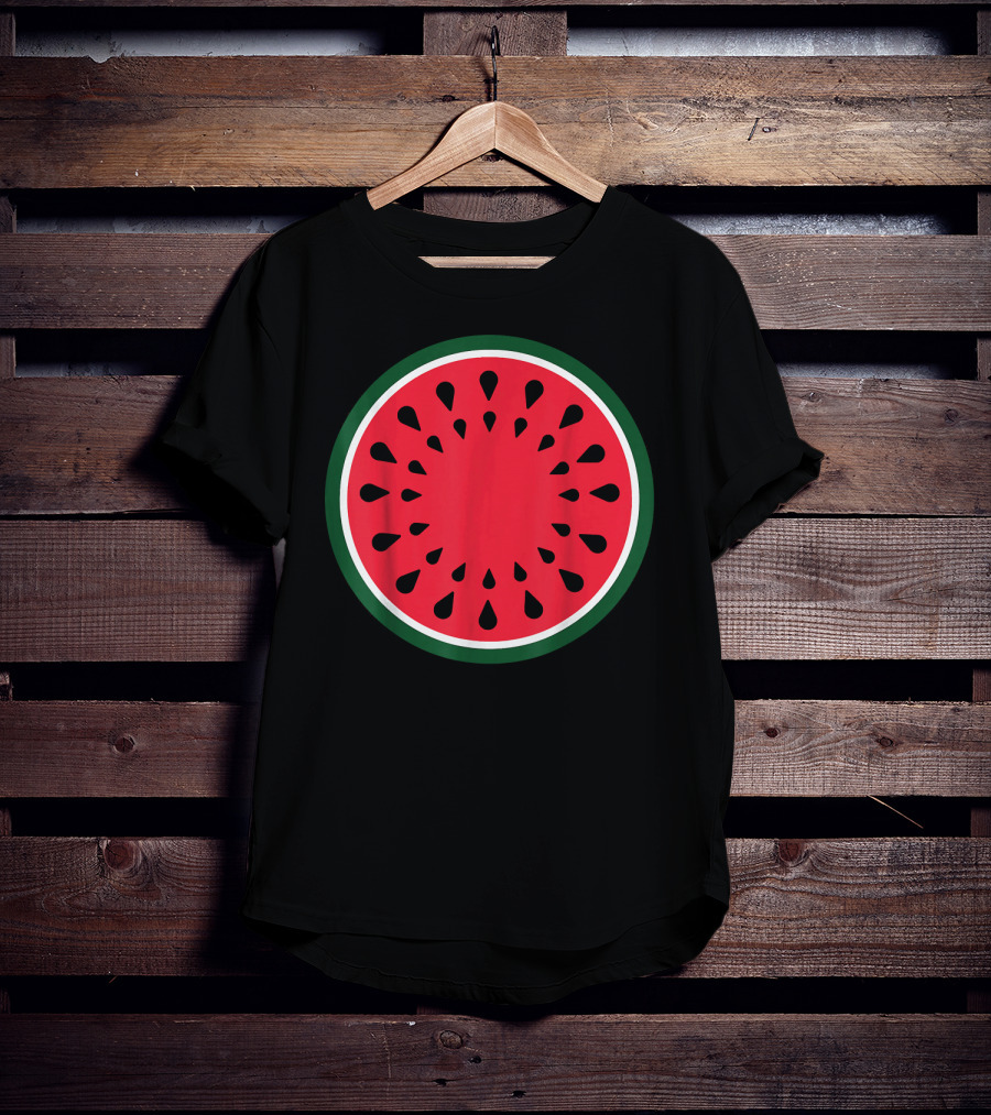 Watermelon Fruit Slice Easy Lazy DIY T-Shirt