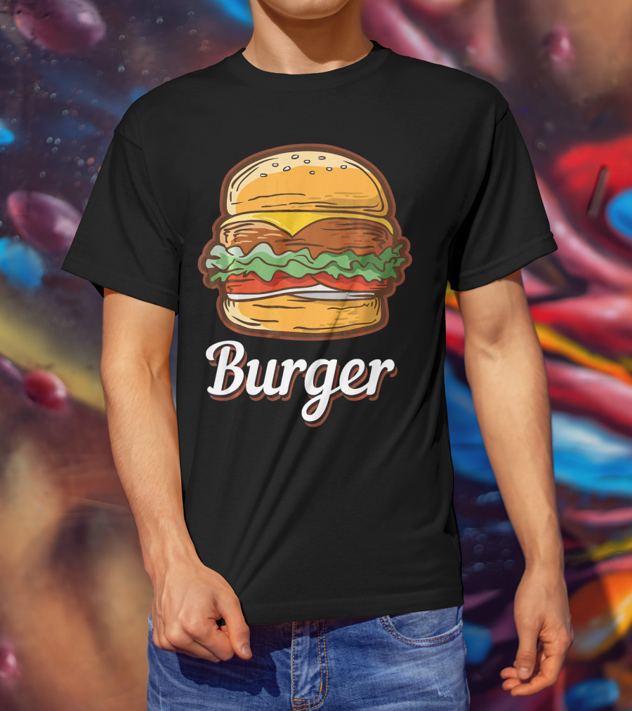 Burger Food Hamburger Cheeseburger Fast Burger T-Shirt