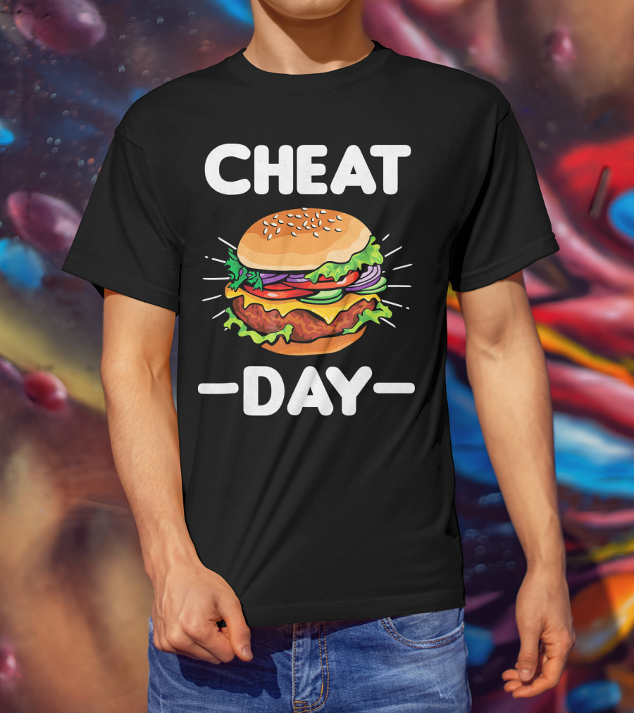 Cheat Day Funny Cheeseburger Ham T-Shirt