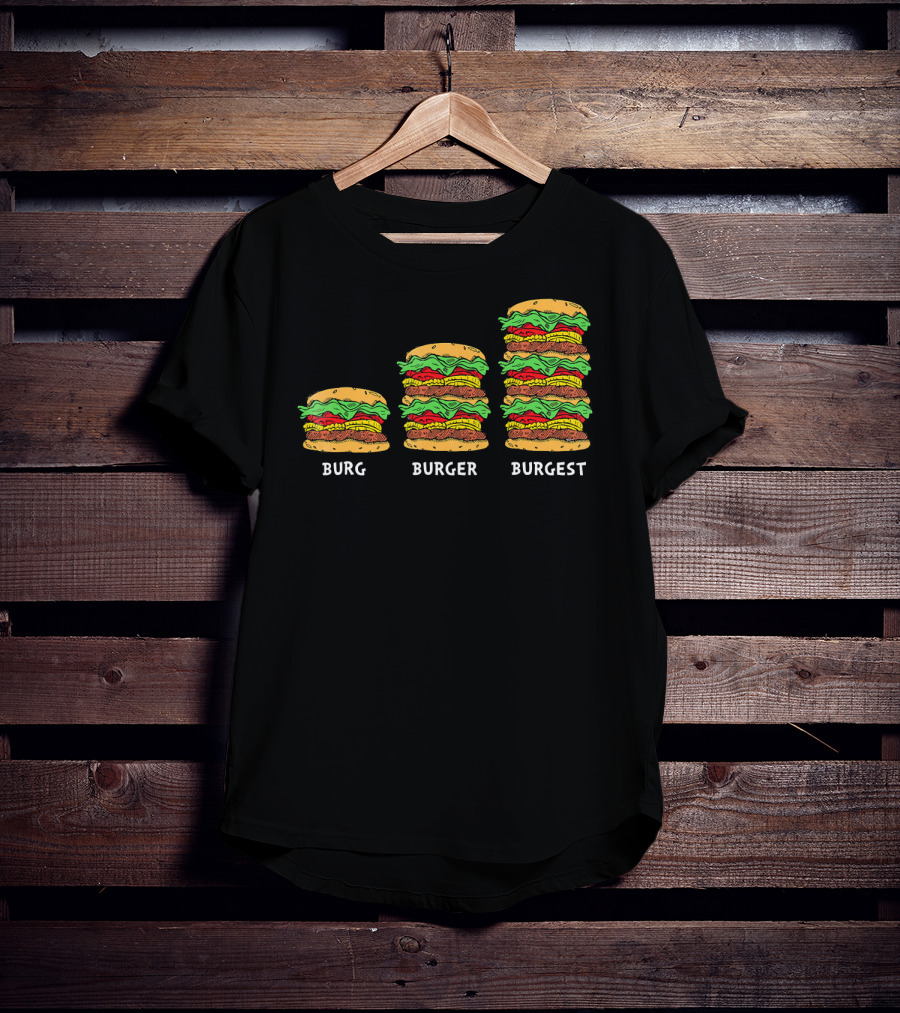 Burg Burger Burgest Cheeseburger Evolution T-Shirt
