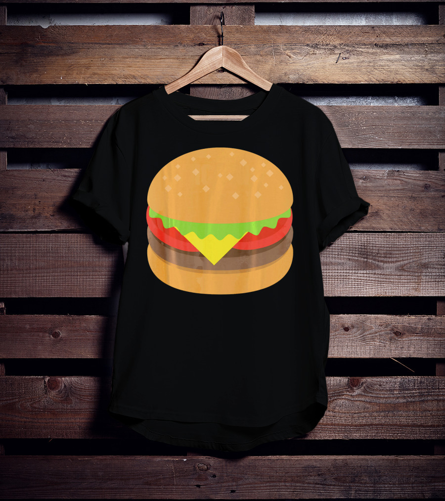 Hamburger Cheeseburger Emoji Emoticon Icon Burger T-Shirt