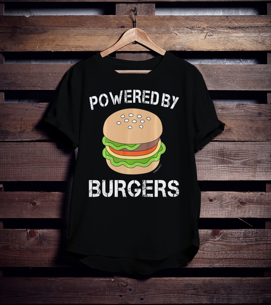 Powered By Burgers Burger Powered By Burger T-Shirt