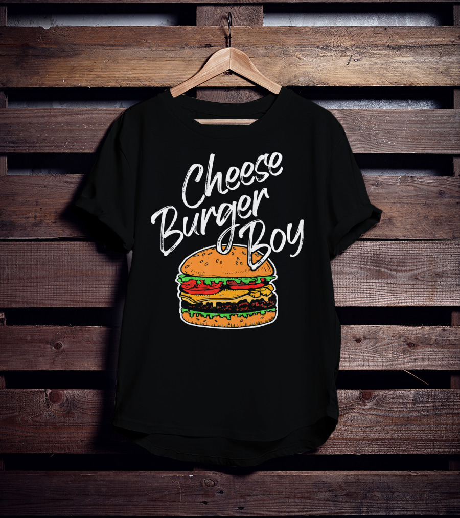 Cheeseburger Boy Funny Hamburger Fast Food Humor T-Shirt
