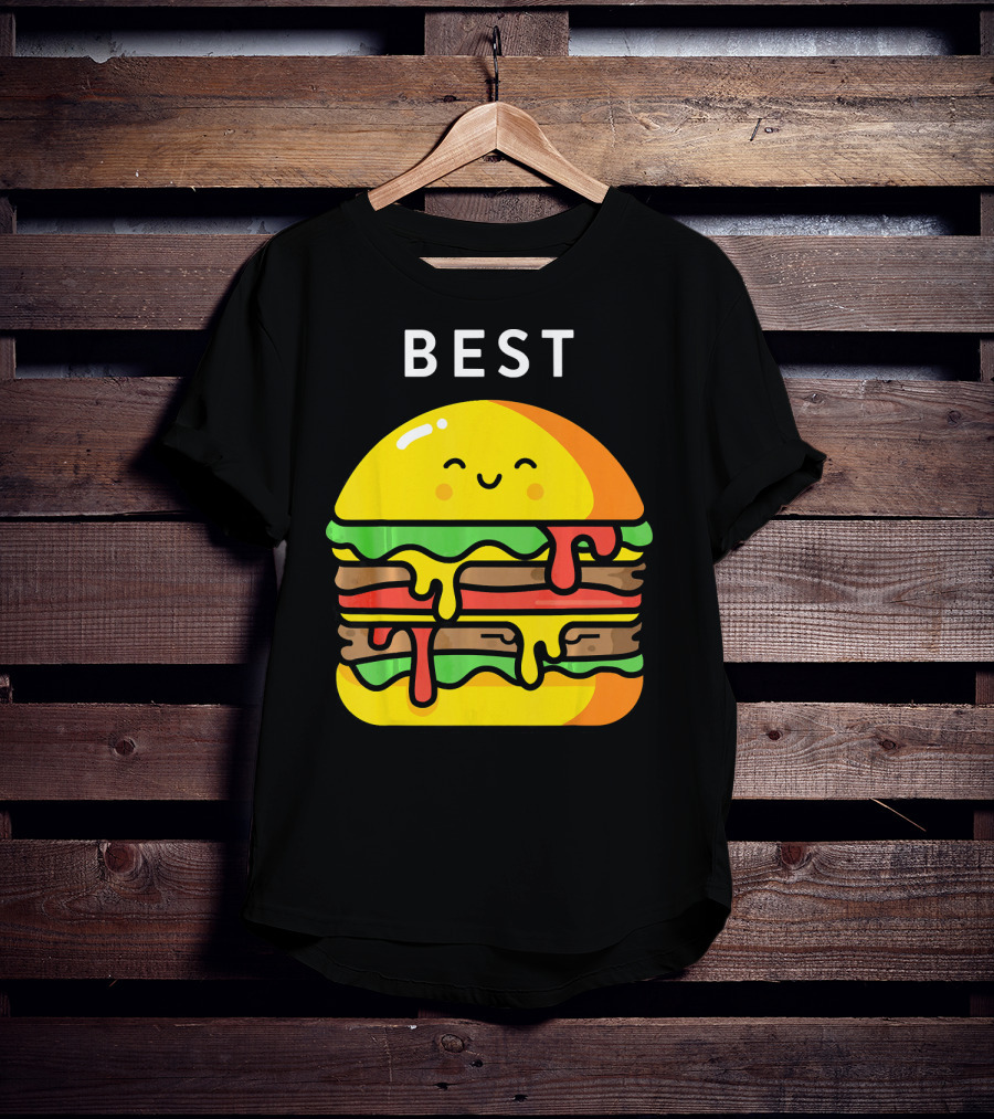 Best Burger Fries Best Friend Matching T-Shirt