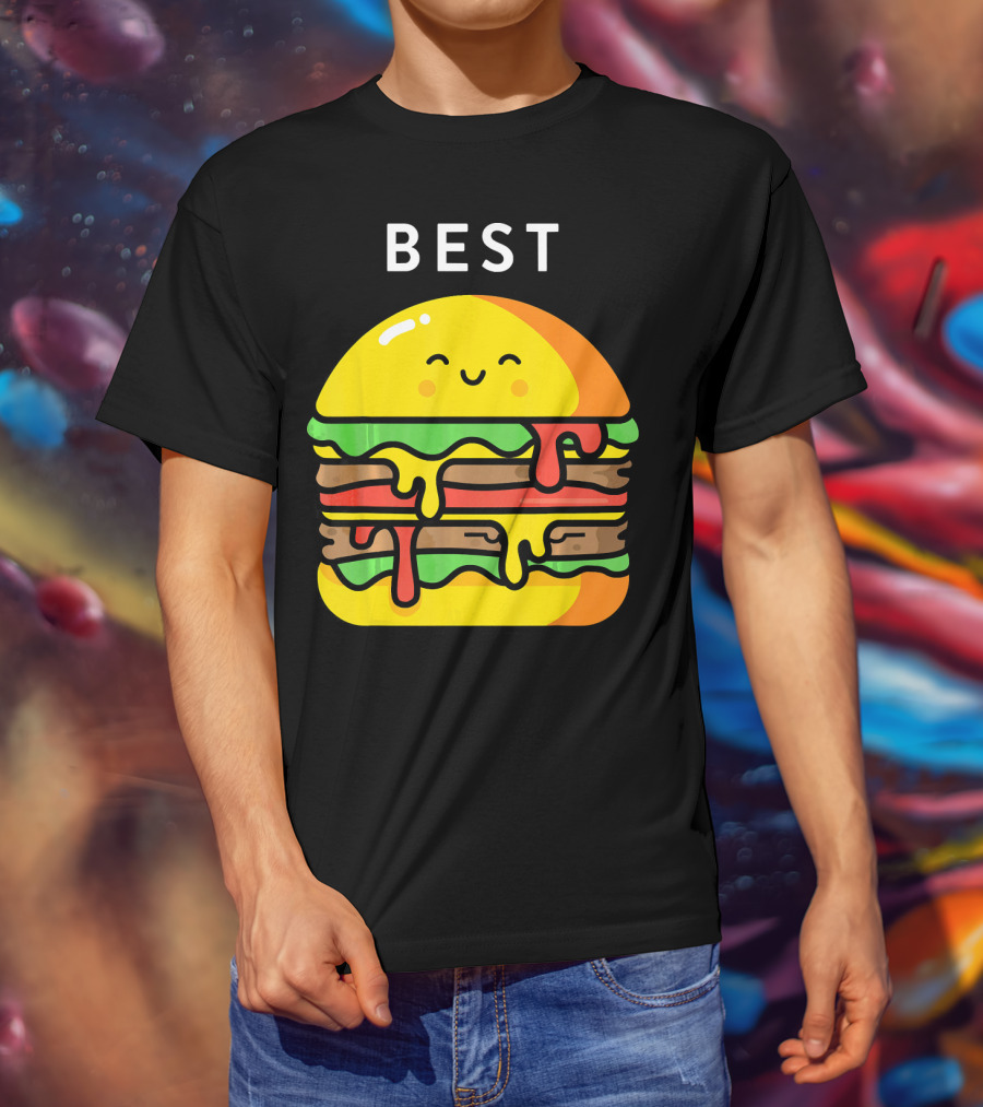 Best Burger Fries Best Friend Matching T-Shirt