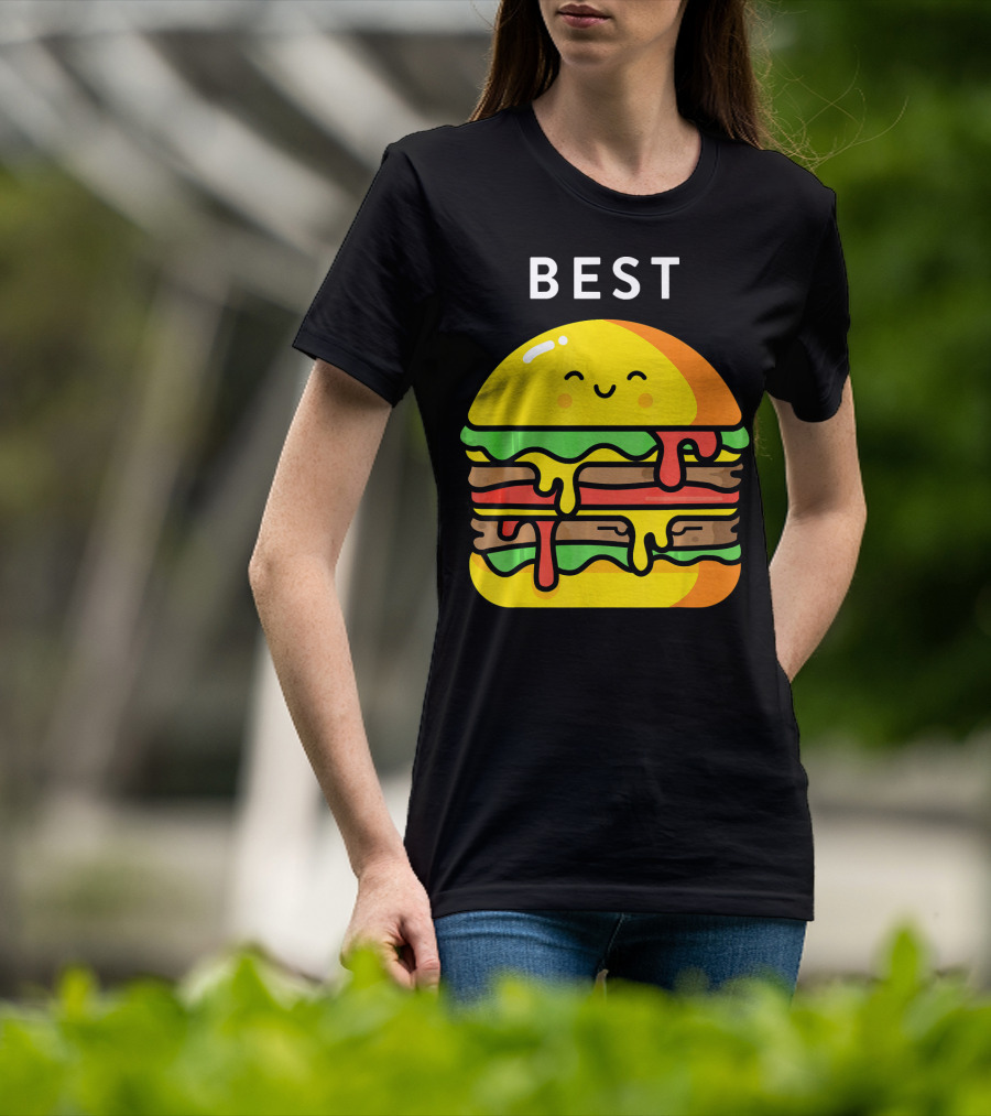 Best Burger Fries Best Friend Matching T-Shirt