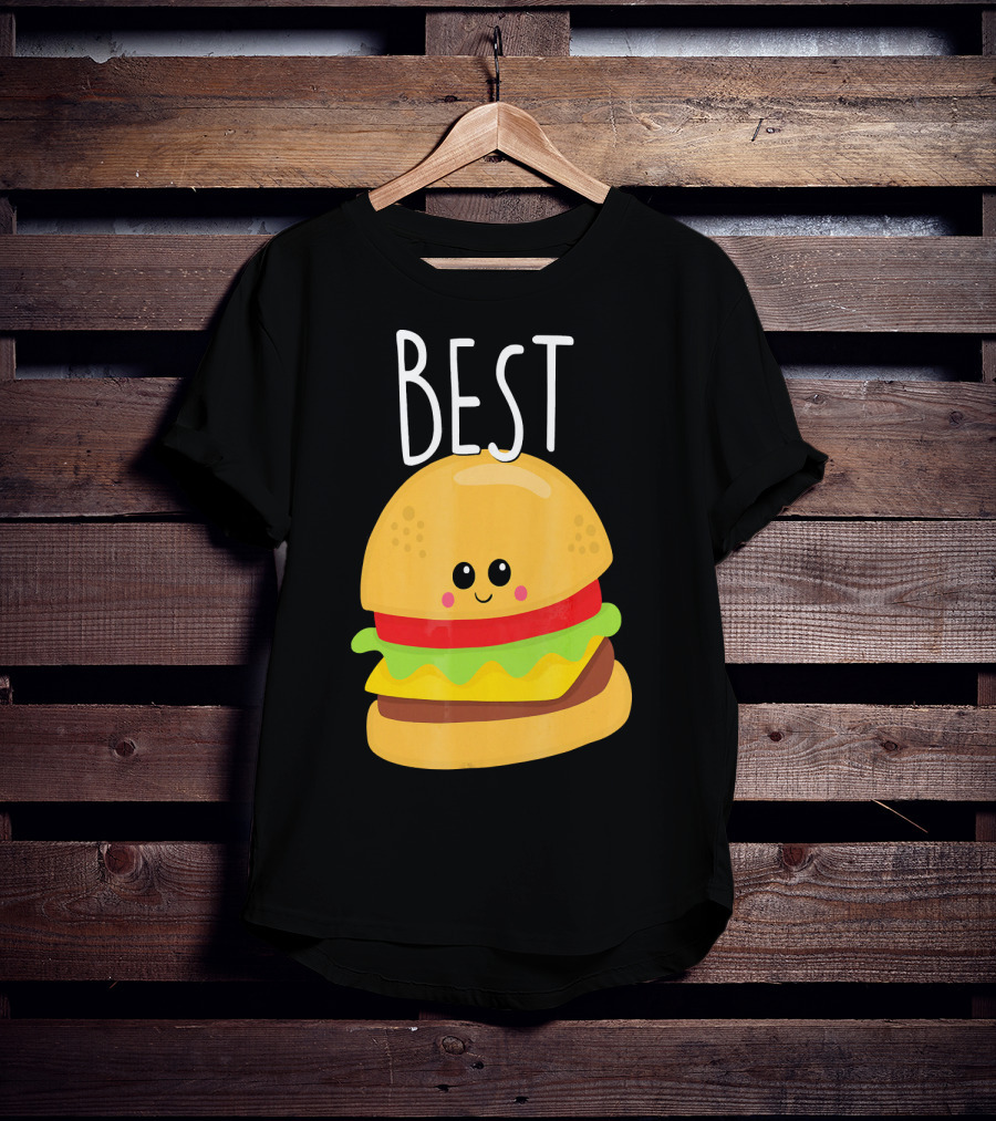 Bestie Cute Food BFF Best Friend Burger T-Shirt