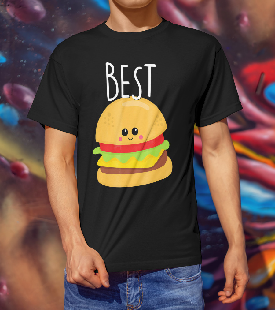 Bestie Cute Food BFF Best Friend Burger T-Shirt