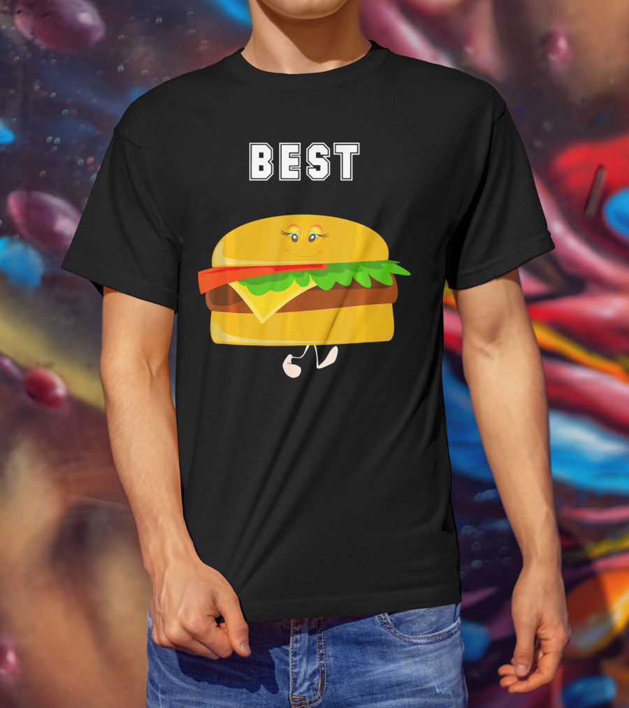 BEST Friends Matching Burger BFF T-Shirt
