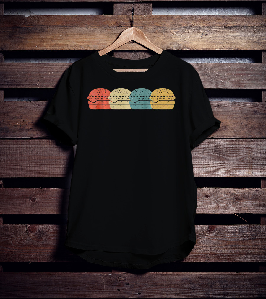 Vintage Retro Hamburger Pop Art Cool Ham T-Shirt