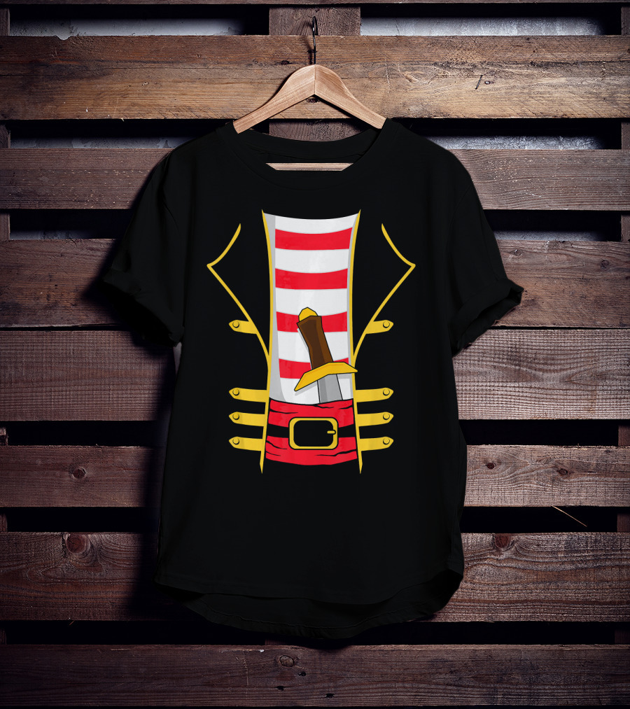 Pirate Outfit With Sword Halloween Costume T-Shirt