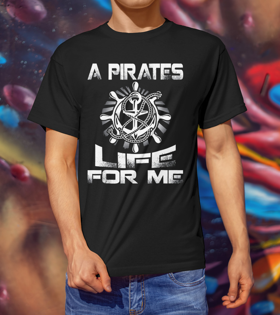 A Pirates Life For Me Nautical Rope And Helm T-Shirt
