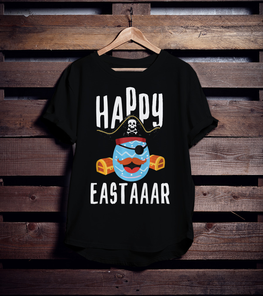 Happy Eastaar Pirate Egg With Treasure Chest T-Shirt