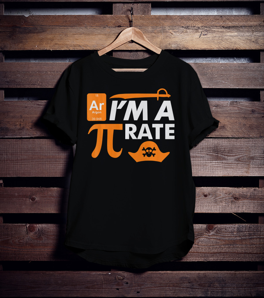 Ar Im A Pirate Pi Symbol Periodic Table Pi Day Elements T-Shirt