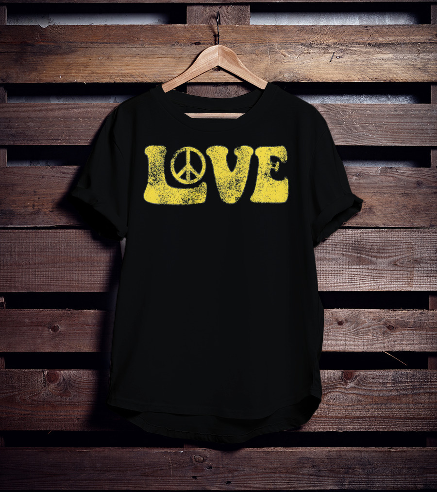 LOVE Peace Sign Groovy T-Shirt