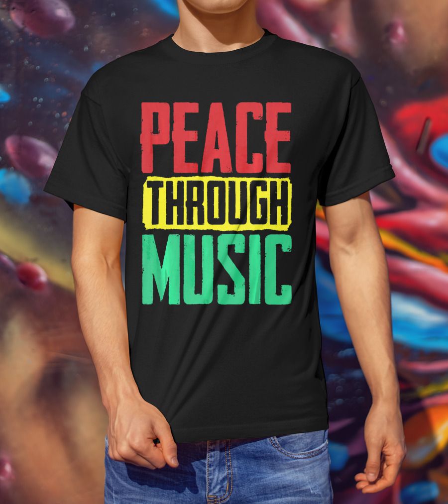 Peace Through Music Reggae Concert T-Shirt