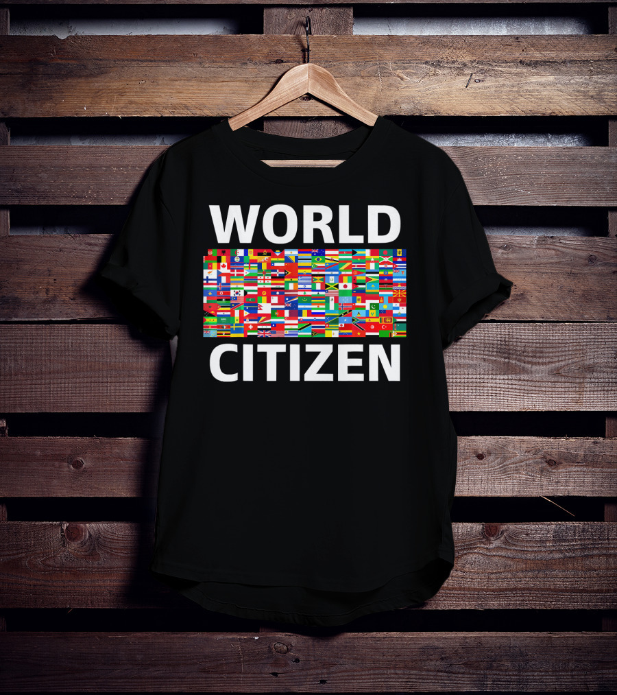 World Citizen Multinational Flags Equality Unity T-Shirt