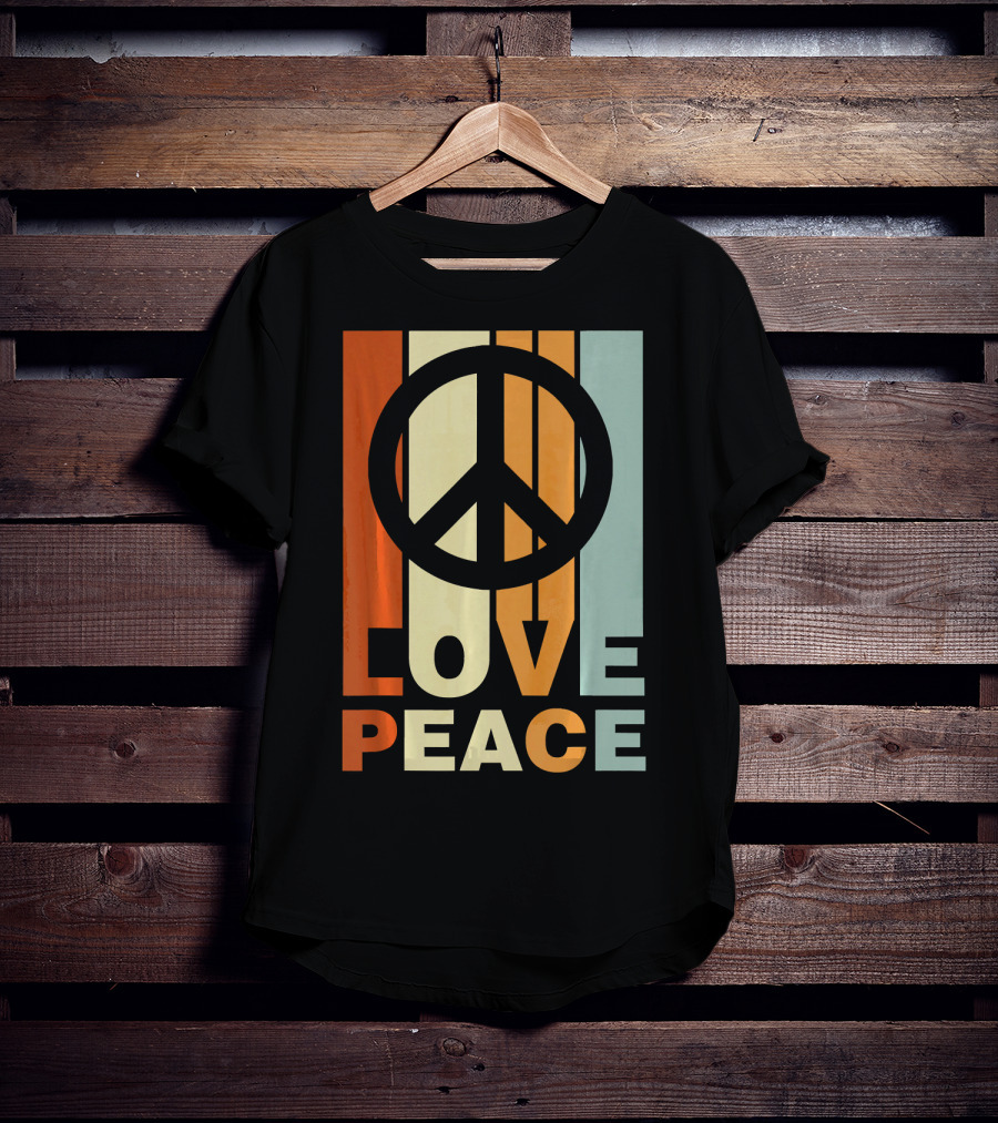 Love Peace Vintage Peace Symbol 70s T-Shirt