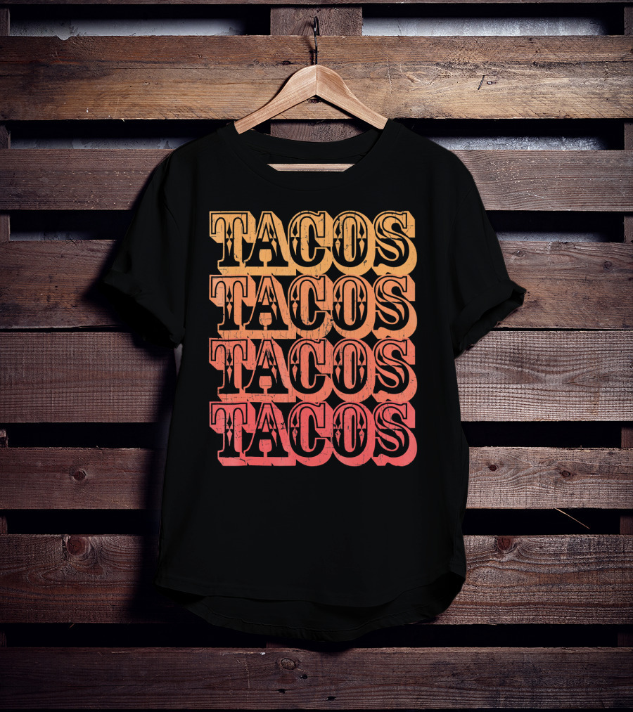 Tacos Retro Taco Vintage Taco T-Shirt