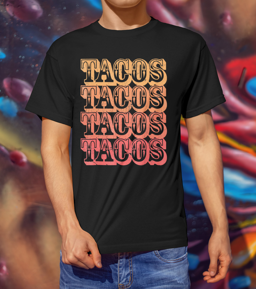 Tacos Retro Taco Vintage Taco T-Shirt
