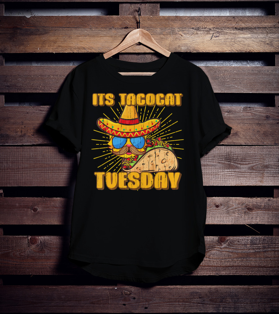 Its Tacocat Tuesday Tacos Cat Lover T-Shirt