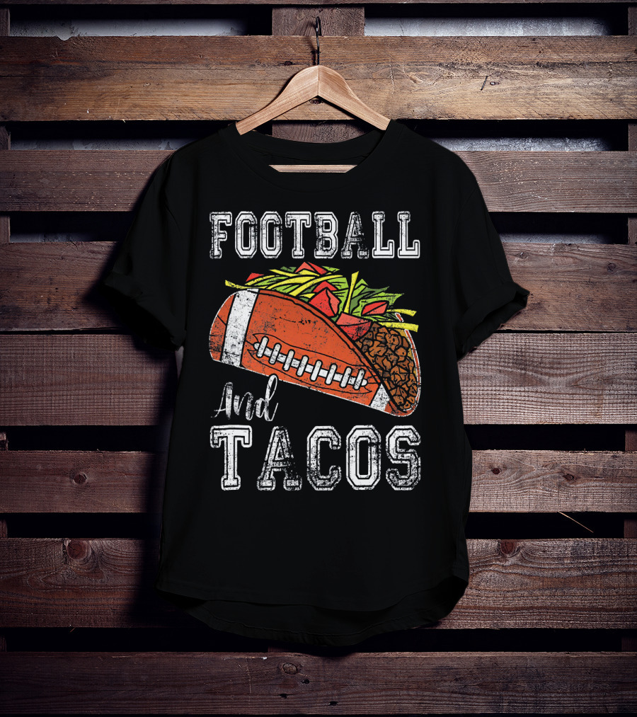 Football And Tacos Funny Taco T-Shirt