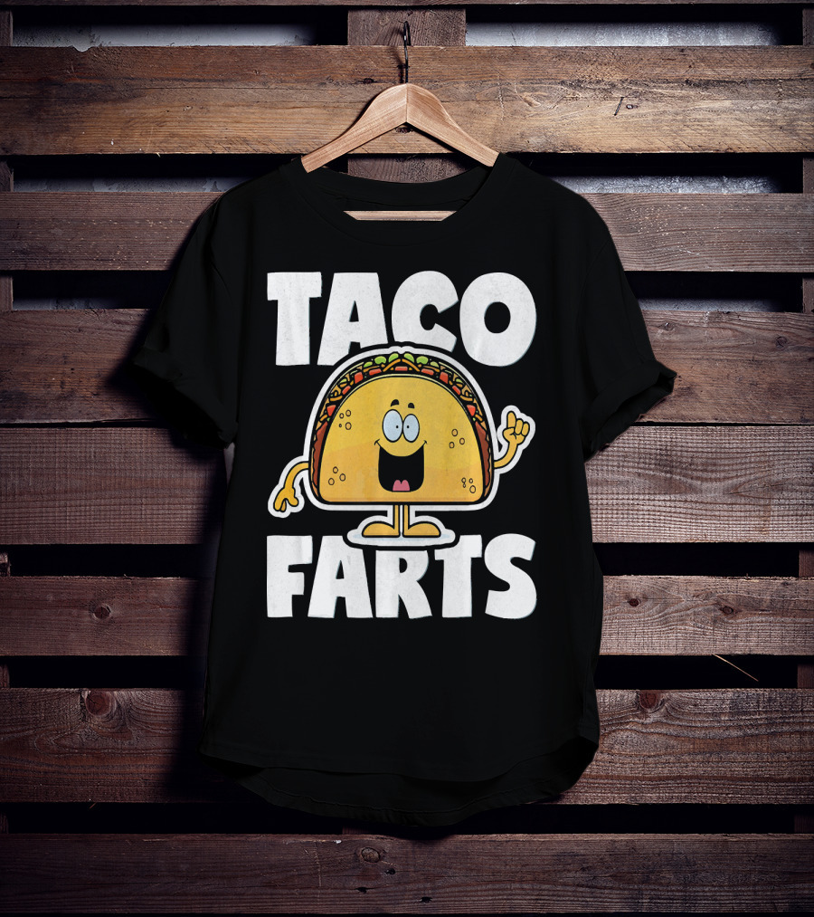 Taco Farts Funny Vintage Mexican Food T-Shirt