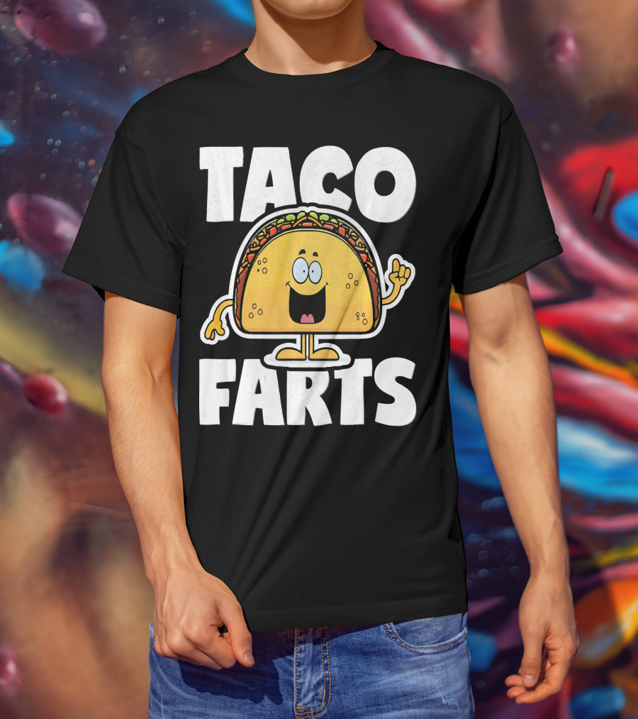Taco Farts Funny Vintage Mexican Food T-Shirt