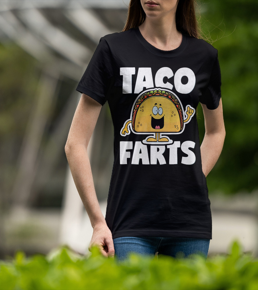 Taco Farts Funny Vintage Mexican Food T-Shirt
