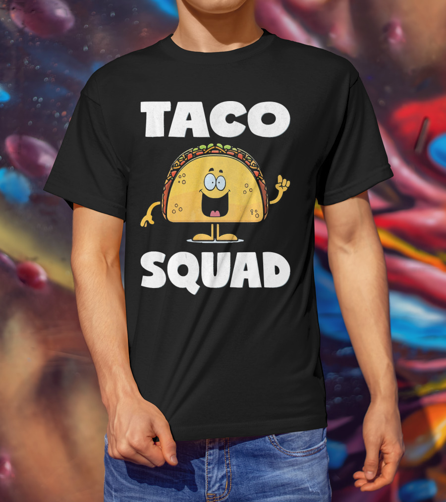 Taco Squad Vintage Funny Tacos Party T-Shirt