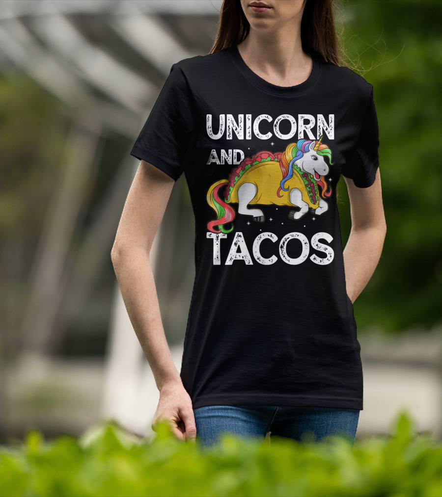 Unicorn And Tacos Rainbow Taco Squad T-Shirt